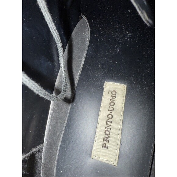 PRONTO UOMO Men’s Black Oxford Patent Leather Tuxedo Dress Shoes US Size 11D - Picture 5 of 7